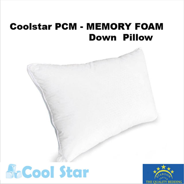 COOL STAR PCM --MEMORY FOAM & DOWN PILLOW