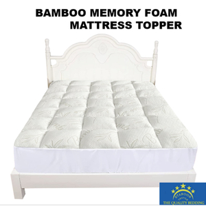 BAMBOO MEMORY FOAM MATTRESS TOPPER